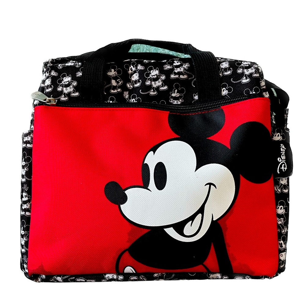Disney Mickey Mouse insulated lunchbox with pockets. OS